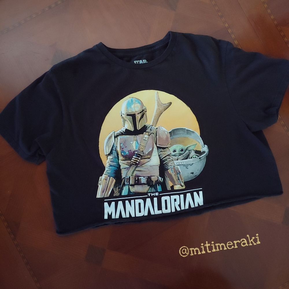 Mandalorin Cropped T-shirt Women's Size Large